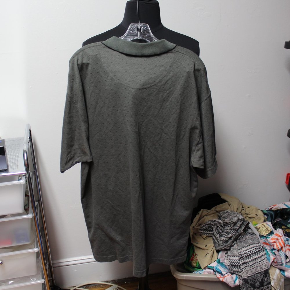 Van Heusen Men's grey print polo shirt - Picture 10 of 10